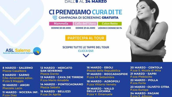 Asl Salerno, ancora prevenzione