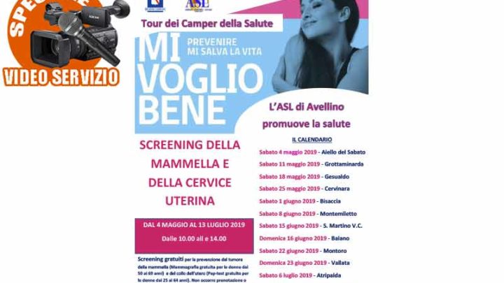 Avellino, parte il tour della salute