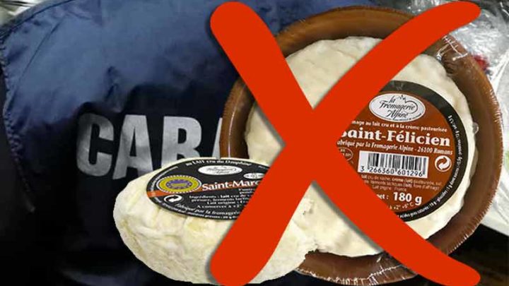 Formaggi francesi ritirati dal commercio