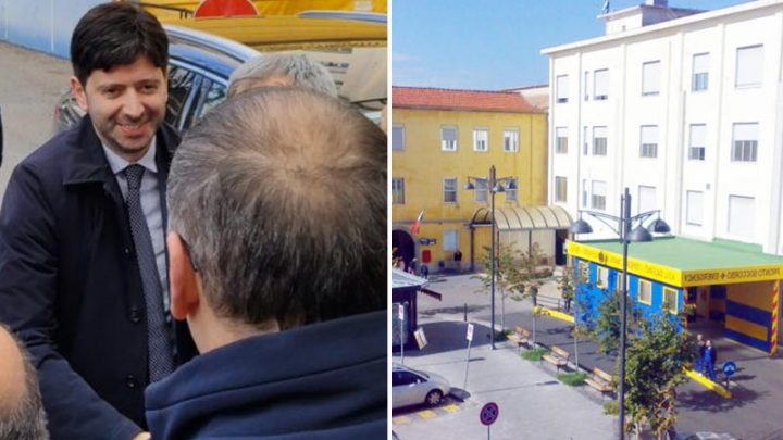 Speranza visita l’ospedale di Eboli