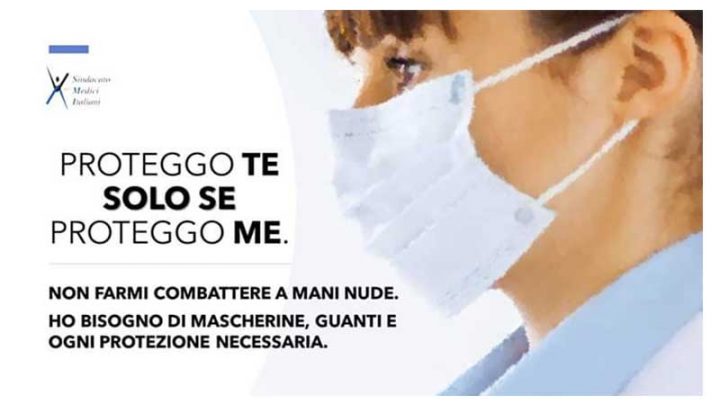 Coronavirus: “Disporre il tampone per tutti i medici e sanitari”