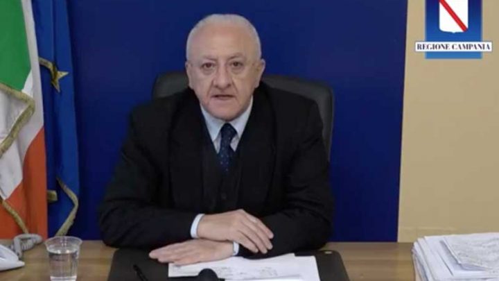 De Luca: la Regione Campania la più rapida nel pagare i farmaci acquistati