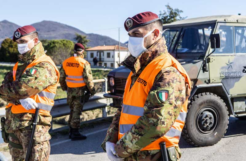 Coronavirus, l’esercito arriva anche nell’Agro Nocerino-Sarnese