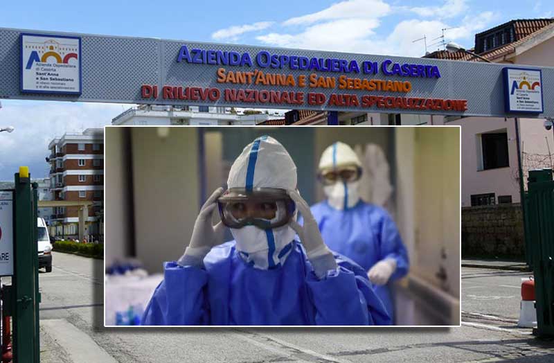 Coronavirus, paziente positivo nell’ospedale di Caserta