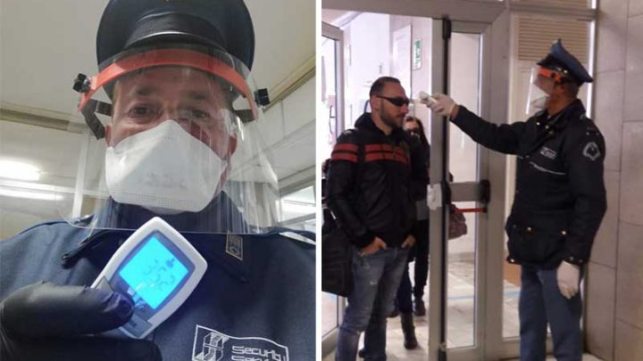 Termometri ad infrarossi per vigilantes e operatori sanitari