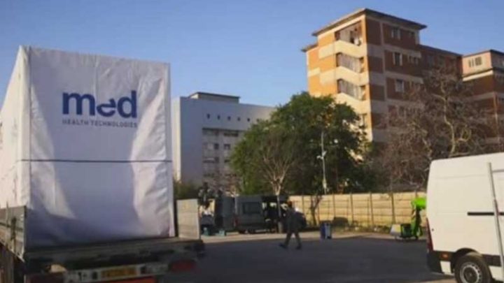 Coronavirus, in costruzione l’ospedale modulare a Caserta