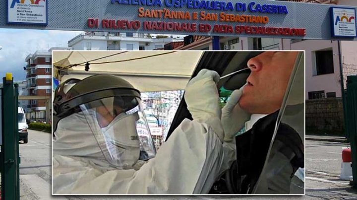 Aorn Caserta, negativi i 100 tamponi effettuati sul personale