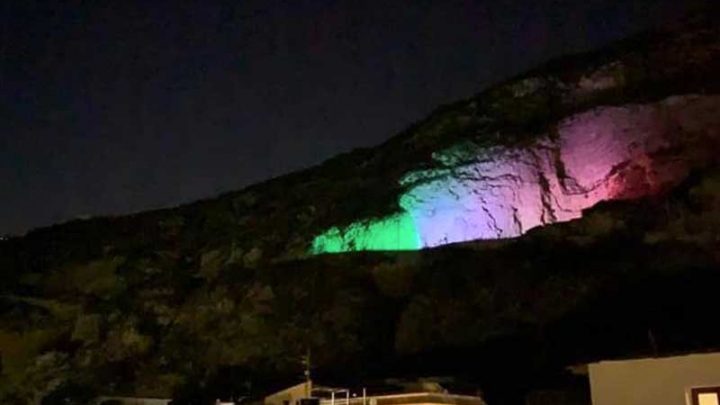 25 aprile, il tricolore illuminò la montagna