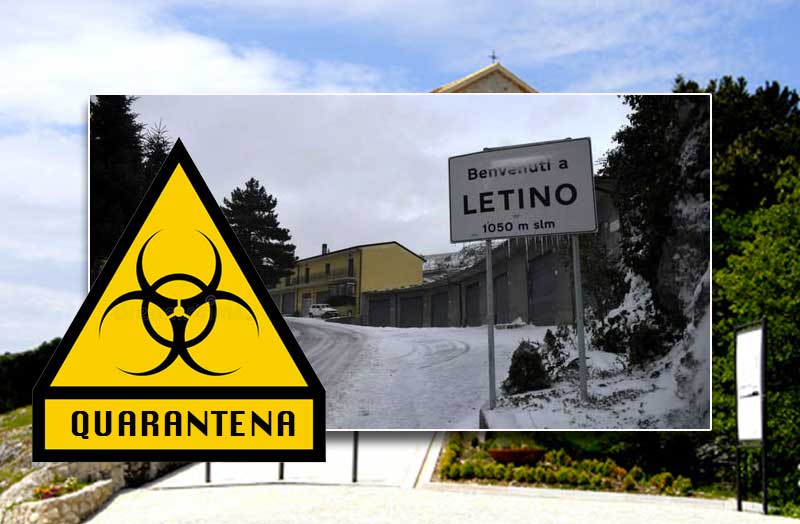 Letino, nel casertano, diventa zona rossa