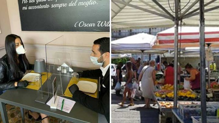 Ripartono ristoranti e fiere settimanali