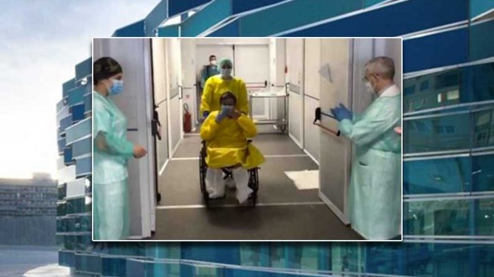 Primo paziente covid guarito lascia l’ospedale del Mare