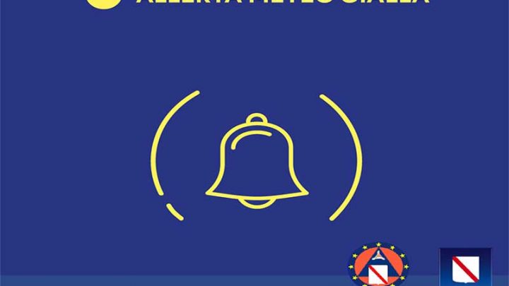 Campania, dalla mezzanotte allerta meteo Gialla
