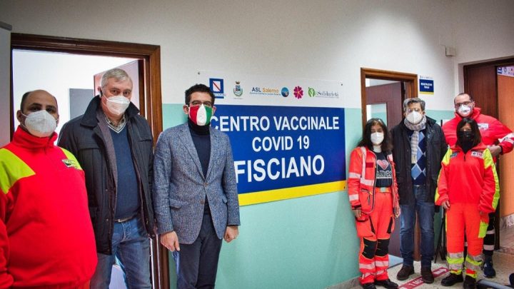 Fisciano, inaugurato centro vaccinale antiCovid