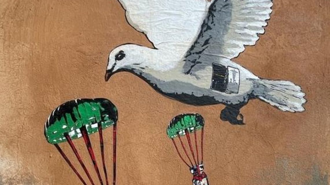 Murale al Ministero della salute