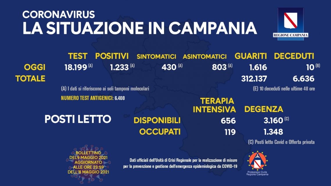 Andamento Covid in Campania