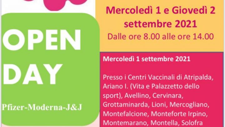 Asl Avellino, programmati ancora due Open Day
