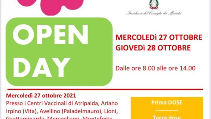 Asl Avellino, Campagna vaccinale anti-Covid: Open Day per i professionisti della sanità