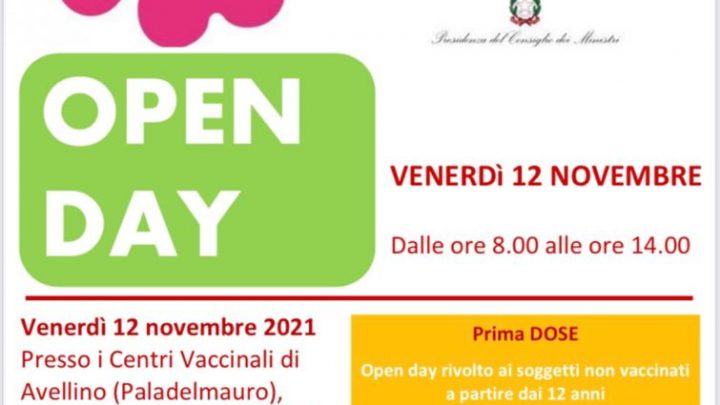 Asl Avellino, Campagna vaccinale anti-Covid: oggi nuovo Open day