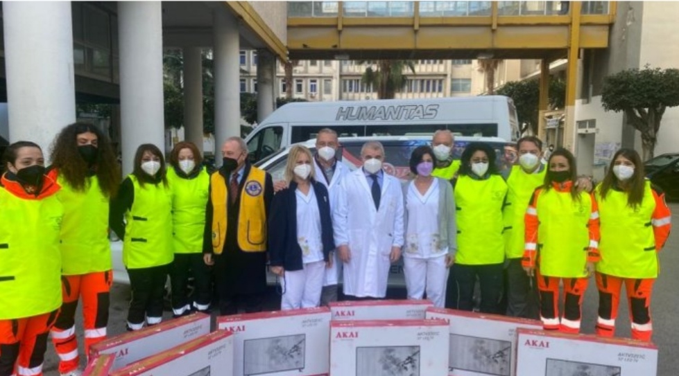 “Ruggi” Salerno, donati 8 televisori all’Unità Operativa di Chirurgia pediatrica