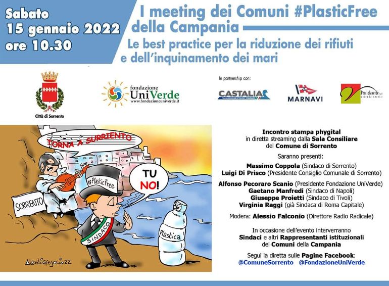 Domani, appuntamento dei Comuni PlasticFree della Campania