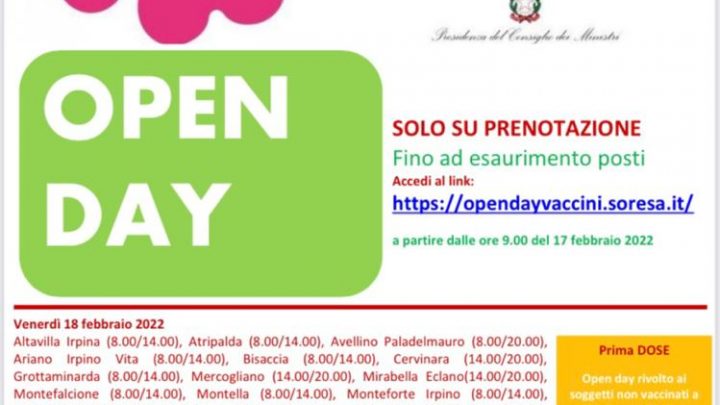 Asl Avellino, Campagna vaccinale anti-covid: apre la piattaforma per le prenotazioni