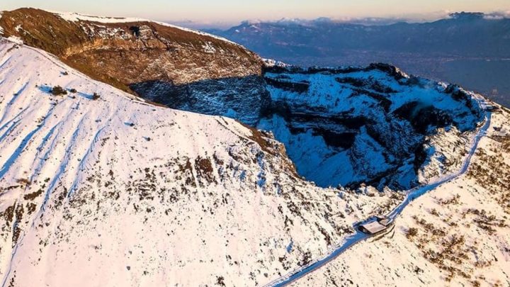 Campania, brusco calo delle temperature e neve