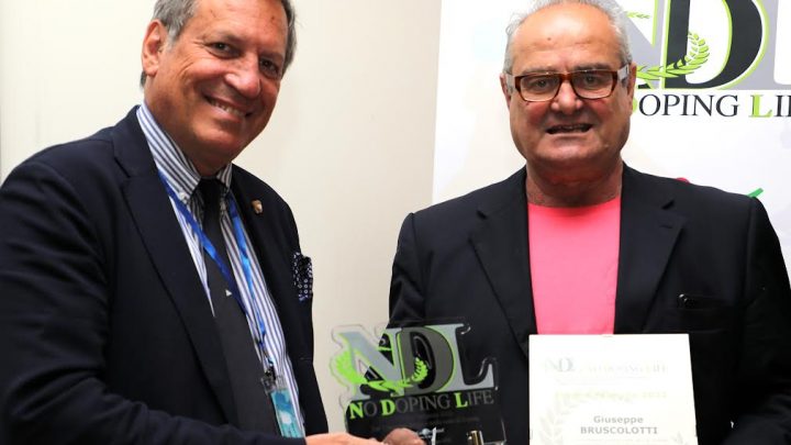 Bruscolotti premiato a “L’impatto del doping sulla salute…”