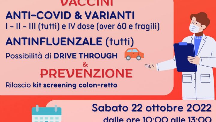 Asl Na 3, sabato 22 appuntamento vaccini anticovid e antinfluenzale