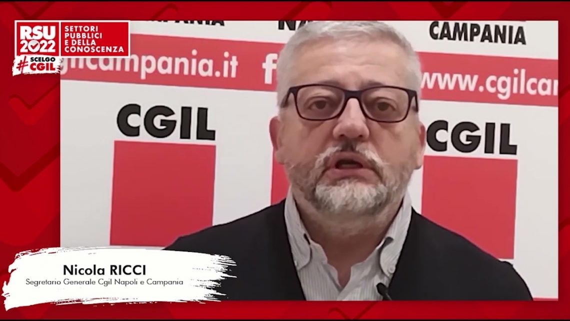 Cgil Campania, Ricci di nuovo segretario