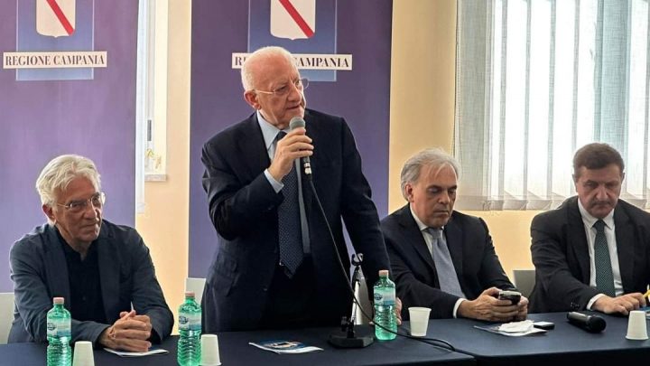 De Luca al taglio del nastro del Centro diurno integrato “San Matteo”
