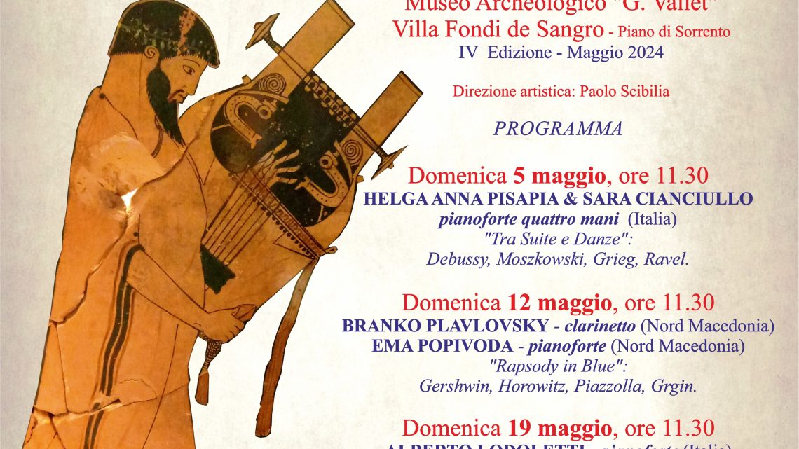 Sorrento IV Edizione della rassegna “Domeniche ArcheoAperiMusica al Museo di Villa Fondi”