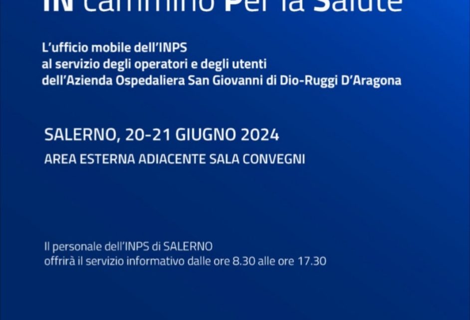 Inps Salerno e Ruggi, al via la campagna “In Cammino Per la Salute”
