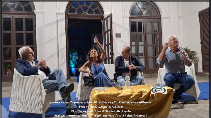 Piano di Sorrento, presentazione del romanzo di Carmen Lasorella “Vera e gli schiavi del Terzo Millennio”