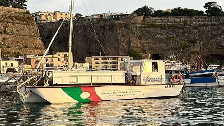 Massa Lubrense, uomo in mare? No, mucca in mare