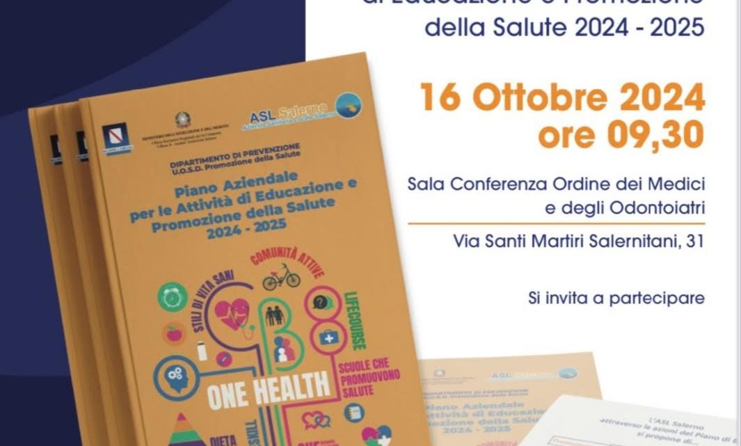 Ordine dei Medici di Salerno, presentato domani il catalogo per le attività di Educazione e Promozione della Salute