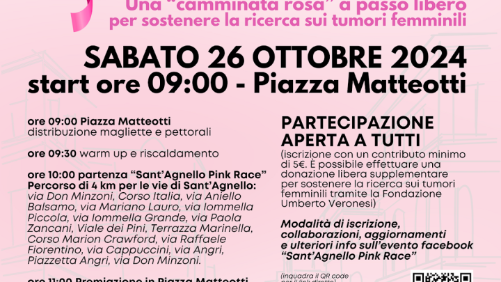 Sant’Agnello, al via la prima edizione della “Sant’Agnello Pink Race”