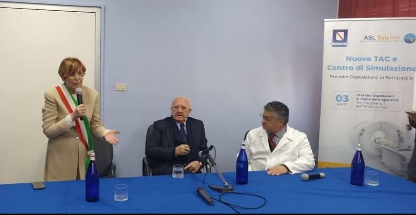 Ospedale di Battipaglia, inaugurata questa mattina la Tac di ultima generazione