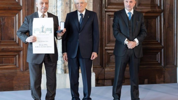 Salvatore Gatto premiato da Mattarella con medaglia d’oro al merito della sanità
