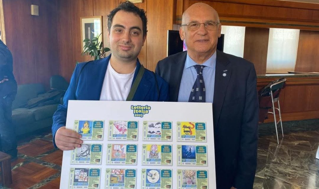 “Disegniamo la fortuna”: premiato Enrico delle Serre dell’ Anffas Salerno