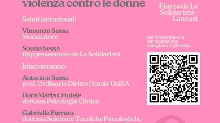 A “La Solidarietà” di Fisciano incontro-dibattito contro la violenza sulle donne