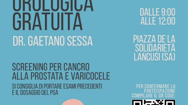 Prevenzione urologica, “La Solidarietà” di Fisciano ha organizzato una giornata di visite gratuite”