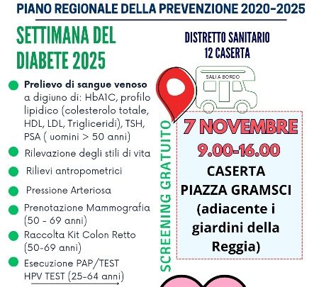 Asl Caserta, Settimana del Diabete