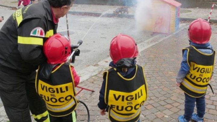 Asl Caserta, piccoli Vigili del fuoco crescono