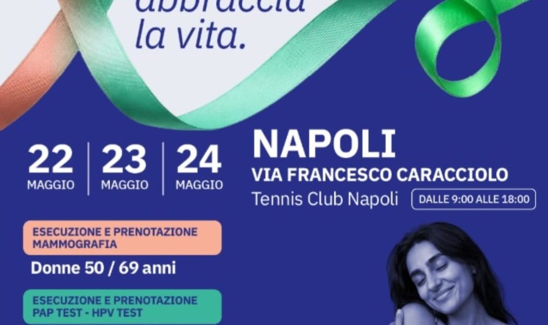 “Tennis and Friends” a Napoli: screening oncologici gratuiti con l’Asl Napoli 1