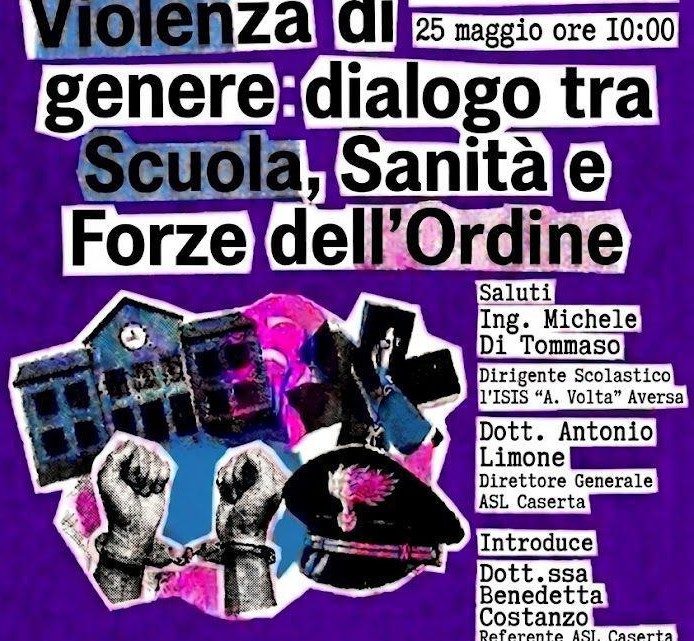 Violenza di genere, Asl Caserta: Istituzioni scolastiche e Forze dell’ordine si confrontano
