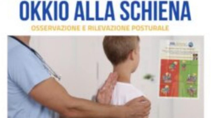 “Okkio alla Schiena”, domani presentazione dei risultati dello screening posturale nelle scuole salernitane