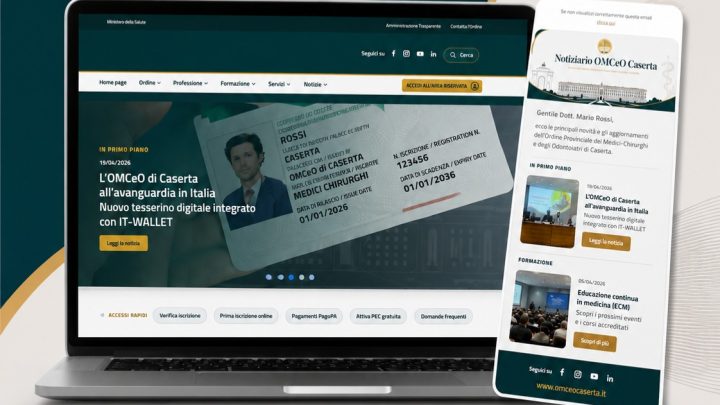 ordine medici Caserta, col nuovo portale arriva anche il servizio newsletter