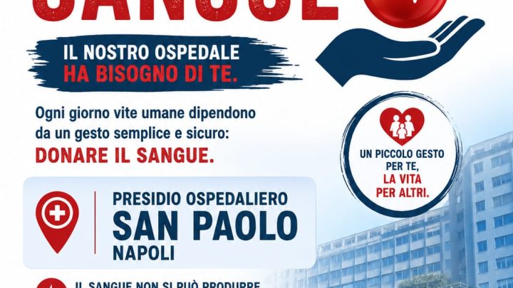 Asl Napoli 1 Centro: è emergenza sangue
