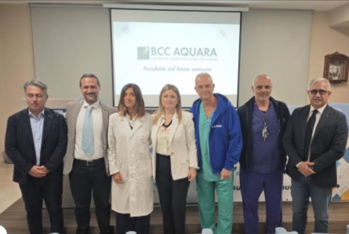 La banca BCC Aquara investe nella salute: dona una TECAR e una sega da gesso con relativa stazione aspirante all’ospedale di Oliveto Citra