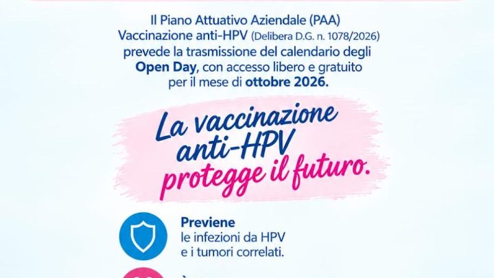 Asl Na 1, Vaccinazione Anti HPV: al via gli Open Day